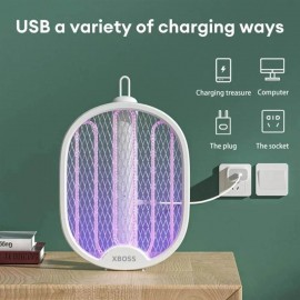 XBOSS K17 3500V Электрическая ракетка от комаров – USB зарядка, складная XBOSS K17 3500V Электрическая ракетка от комаров – USB зарядка, складная
