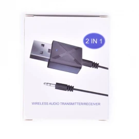 Универсальный Bluetooth 5.0 Aдаптер 2 в 1 Передатчик и Ресивер AUX RCA USB 3,5 мм для Автомобильного Комплекта TV PC A2 