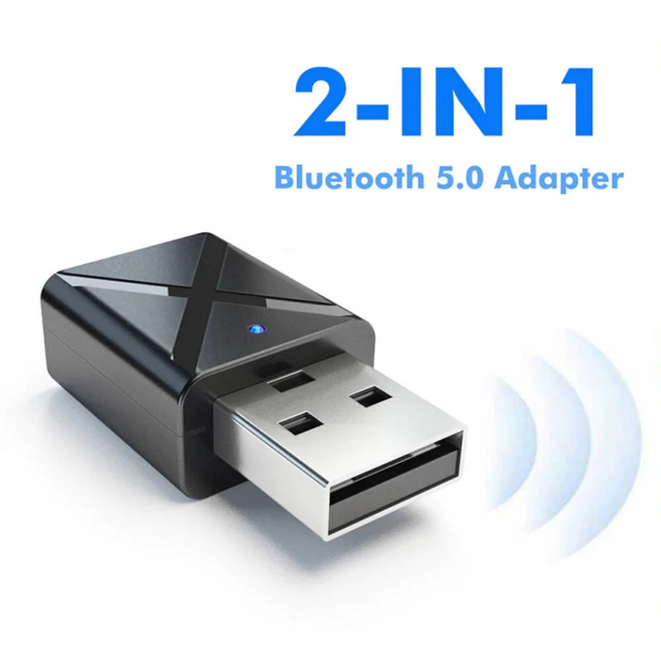 Универсальный Bluetooth 5.0 Aдаптер 2 в 1 Передатчик и Ресивер AUX RCA USB 3,5 мм для Автомобильного Комплекта TV PC A2 