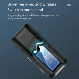 USB Bluetooth 5,0 + EDR + ЖК-дисплей, аудиоприемник, передатчик для ТВ, ПК, беспроводной USB-адаптер 3,5 мм 3,5 AUX, беспроводной адаптер