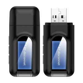 USB Bluetooth 5,0 + EDR + ЖК-дисплей, аудиоприемник, передатчик для ТВ, ПК, беспроводной USB-адаптер 3,5 мм 3,5 AUX, беспроводной адаптер