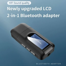 USB Bluetooth 5,0 + EDR + ЖК-дисплей, аудиоприемник, передатчик для ТВ, ПК, беспроводной USB-адаптер 3,5 мм 3,5 AUX, беспроводной адаптер