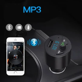 Xboss стерео один Bluetooth FM-передатчик беспроводной автомобильный FM-передатчик радио адаптер автомобильный комплект универсальное автомобильное зарядное устройство с USB-портом для зарядки громкой связи для iphone Samsung и т. Д.