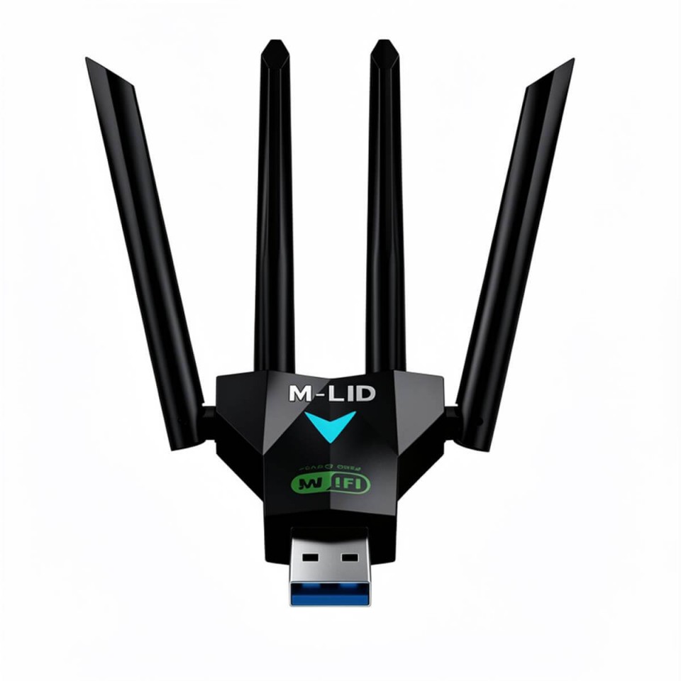M-LID AC1300 USB Wi-Fi адаптер 1300 Мбит/с – USB 3.0, Dual Band 2.4/5 ГГц, 4 антенны