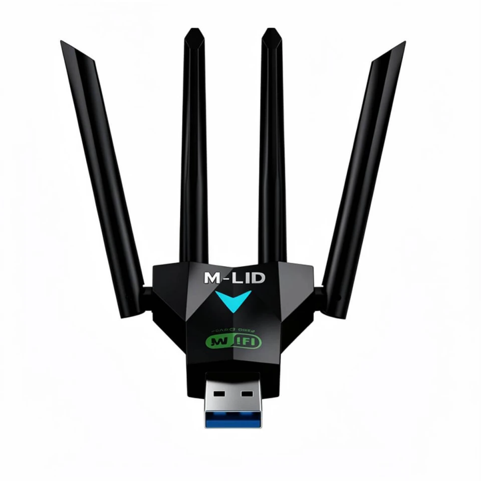 M-LID AC1300 USB Wi-Fi адаптер 1300 Мбит/с – USB 3.0, Dual Band 2.4/5 ГГц, 4 антенны