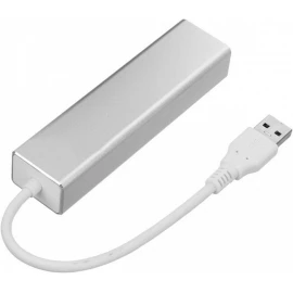 XBOSS R11 USB 3.0 Hub Алюминий 4 порта Высокоскоростная передача 5 Гбит/с для PS4 Ps 5 Xbox Компьютер Ноутбук ПК + Интерфейс питания USB (Серебряный)