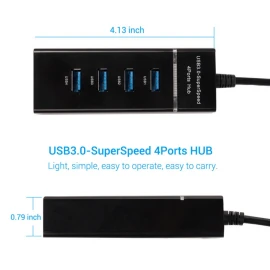 Xboss c8 4-портовый USB 3.0 концентратор высокой скорости 5 Гбит / с Скорость передачи данных Легкий USB-кабель-адаптер для PS4 / PS4 Slim / PS4 Pro // Xbox One / Xbox360 / компьютер ноутбук