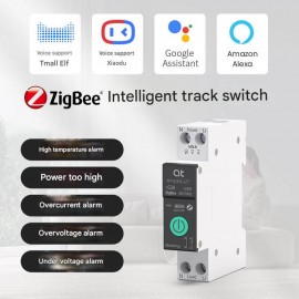 Умный автоматический выключатель Tuya Zigbee 1–63A – Энергомониторинг и дистанционное управление Умный автоматический выключатель Tuya Zigbee 1–63A – Энергомониторинг и дистанционное управление