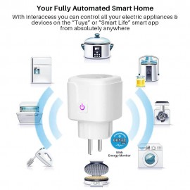 Tuya Smart Розетка Умная Wi-fi Розетка Zigbee с Голосовым Управлением 16A
