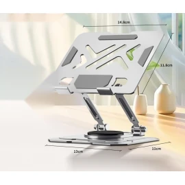 M-LID TabMax Большая металлическая складная подставка для планшета 720°, регулируемая по высоте