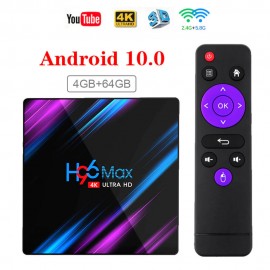 H96 Max 4/32 гб Android 10 HD Tv Box c Голосовое Управление H96 Max 4/32 гб Android 10 HD Tv Box c Голосовое Управление