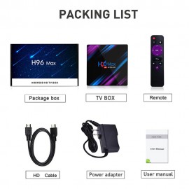 H96 Max 4/32 гб Android 10 HD Tv Box c Голосовое Управление H96 Max 4/32 гб Android 10 HD Tv Box c Голосовое Управление